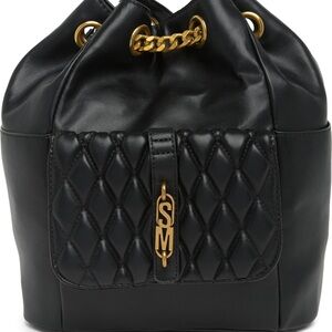 NWT Steve Madden Black Quilted Backpack